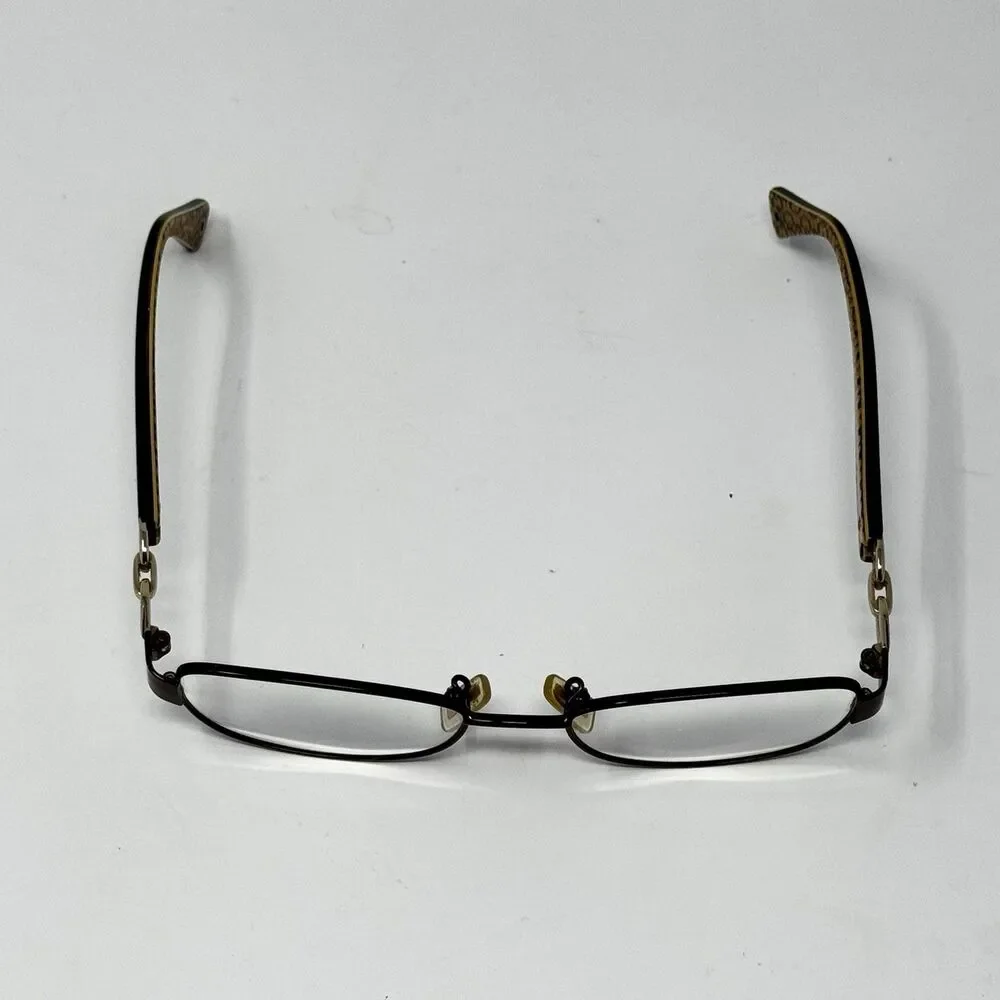 Coach Faina HC5054 9187 Satin Brown Tortoise Eyeglass Frames 49-17-135 (A)